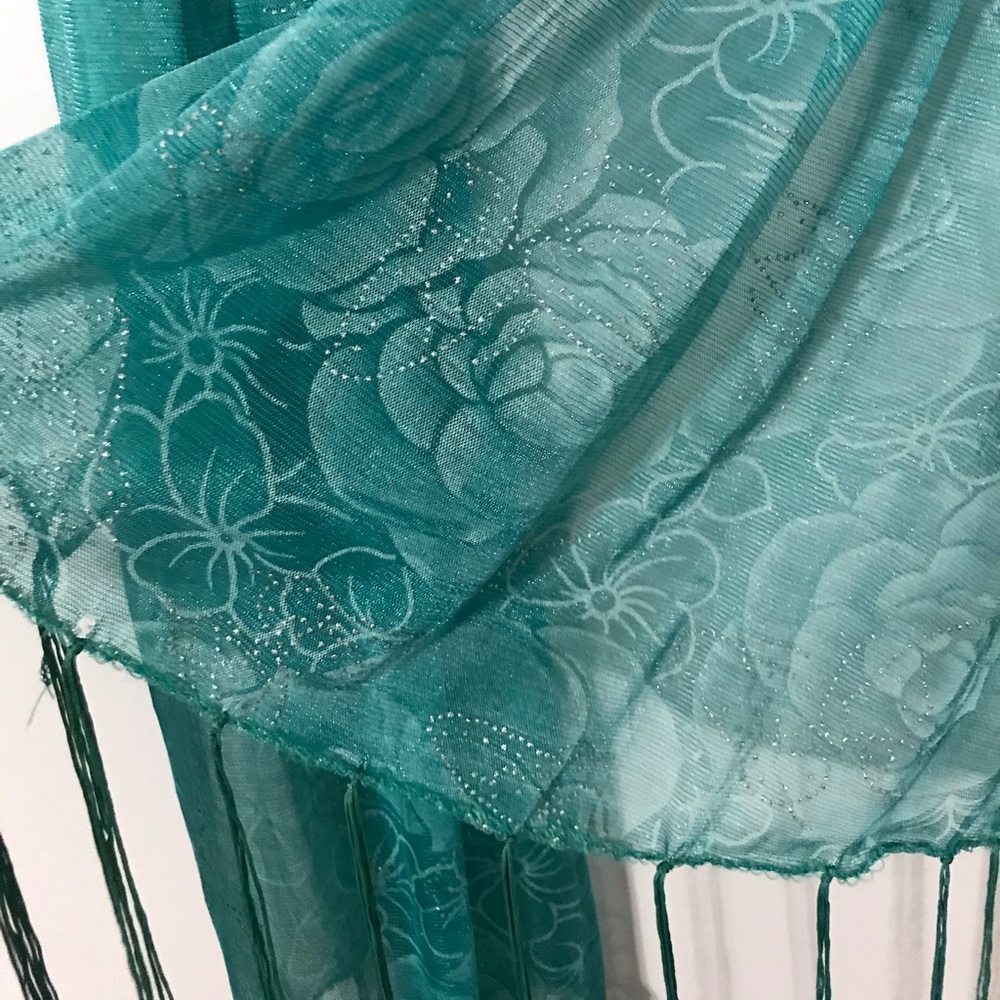 3/$10 Floral Rhinestone Scarf - Picture 3 of 3